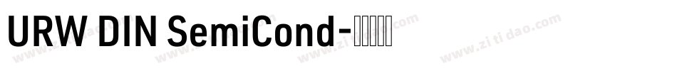 URW DIN SemiCond字体转换
